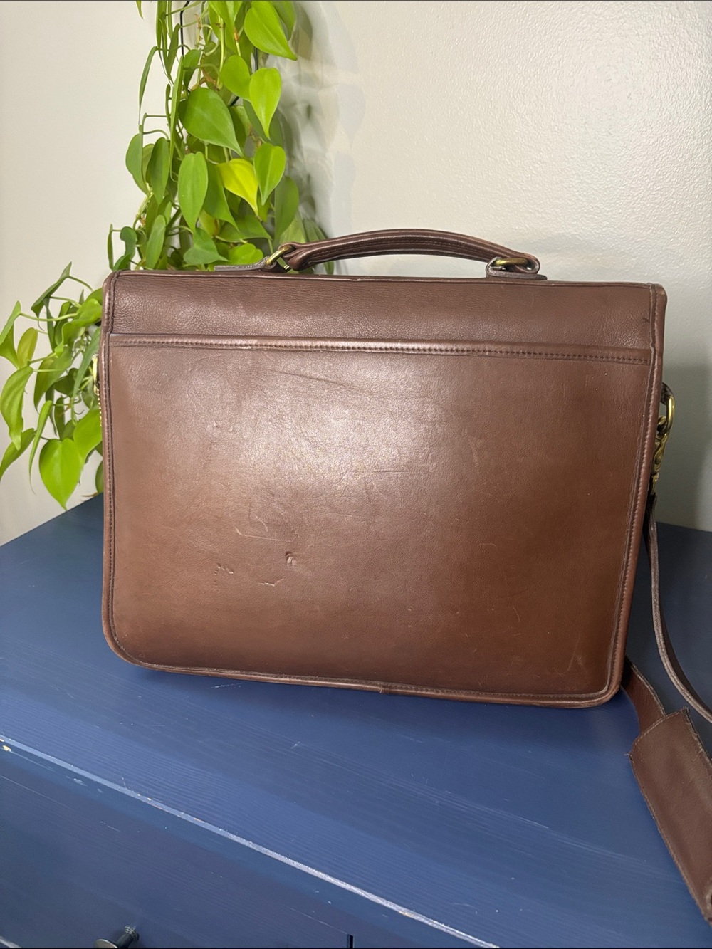1999 COACH Brown Leather Colebrook Messenger Bag 5181 - Picture 5 of 8